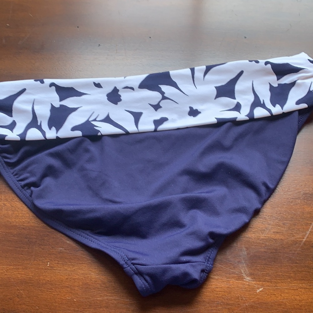 NWT Anne Cole Daisy Fold-Over Bikini Bottom - Picture 5 of 6